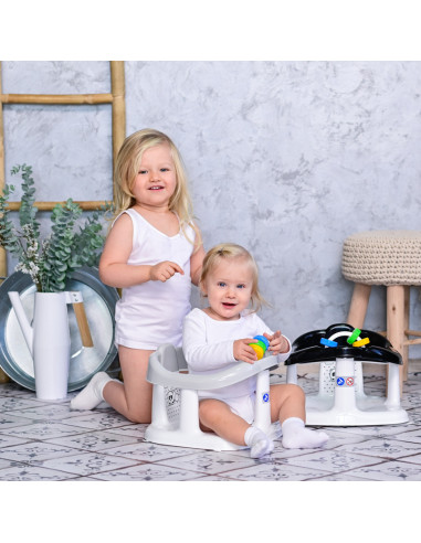 10130780052,Scaun de baie pentru bebe, antiderapant, Panda, Little Stars Grey 10130780052,Scaun de baie pentru bebe, antiderapant, Panda, Little Stars Grey