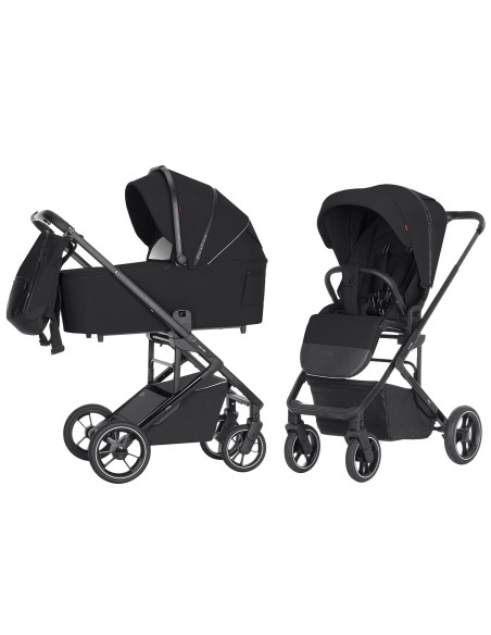 CRL-6507/357,Carucior troller reversibil (max. 22 Kg) Carrello ALFA 2 in 1 Midnight Black
