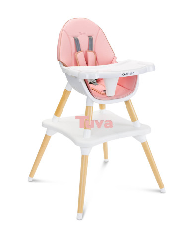 TERO-7708,Scaun de masa transformabil Caretero TUVA Pink TERO-7708,Scaun de masa transformabil Caretero TUVA Pink