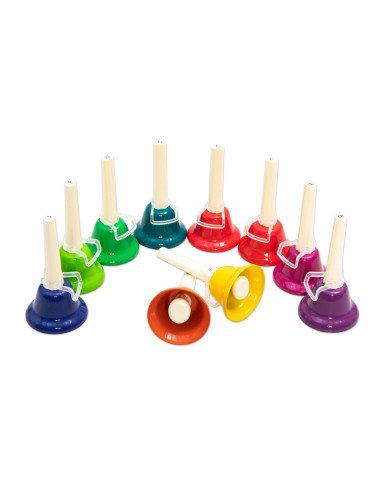 Vin84629,Set de 10 clopotei acordati diatonic, cu oprire