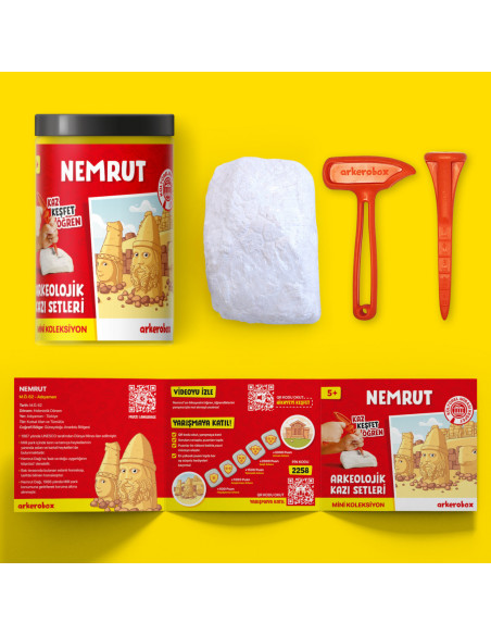 UP-ARK2520,Arkerobox - Mini set arheologic educational si puzzle 3D, Nemrut