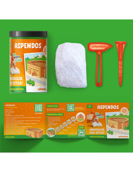 UP-ARK2551,Arkerobox - Mini set arheologic educational si puzzle 3D, Aspendos