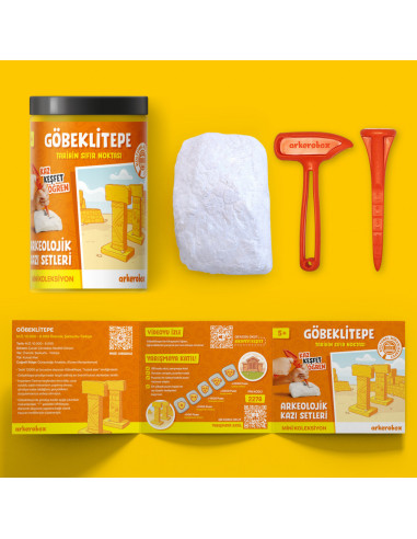 UP-ARK25605,Arkerobox - Mini set arheologic educational si puzzle 3D, Gobekli Tepe