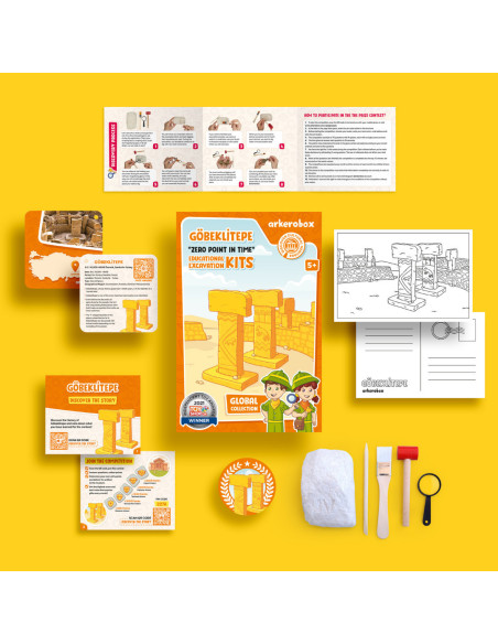 UP-ARK2278,Arkerobox - Set arheologic educational si puzzle 3D, Gobekli Tepe