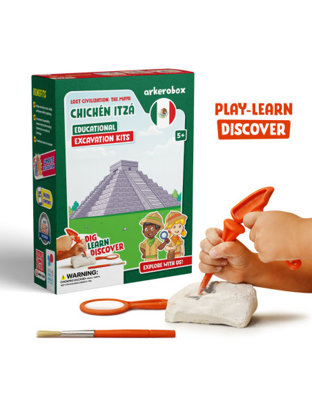 UP-ARK2421,Arkerobox - Set arheologic educational si puzzle 3D, Chichen Itza