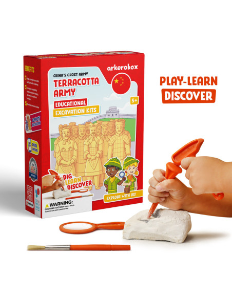 UP-ARK2438,Arkerobox - Set arheologic educational si puzzle 3D, Armata de teracota