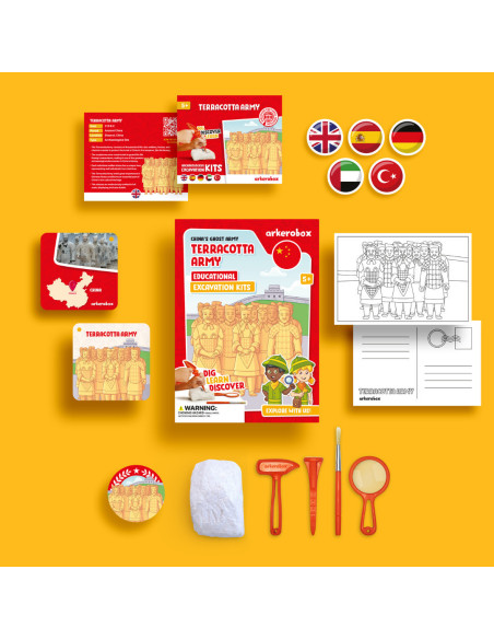 UP-ARK2438,Arkerobox - Set arheologic educational si puzzle 3D, Armata de teracota