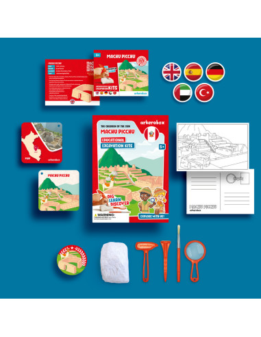 UP-ARK2445,Arkerobox - Set arheologic educational si puzzle 3D, Machu Picchu