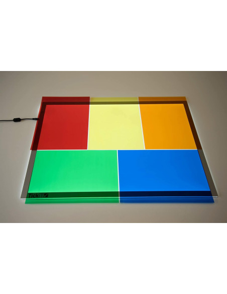 TIK48002,Foi colorate translucide din acetat pentru tablete si mese luminoase