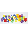 TIK73075,Set 36 corpuri geometrice translucide pentru tablete si mese luminoase
