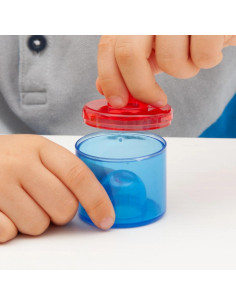 TIK73105,Set de 18 cutiute colorate cu capac, translucide, pentru activitati senzoriale 2