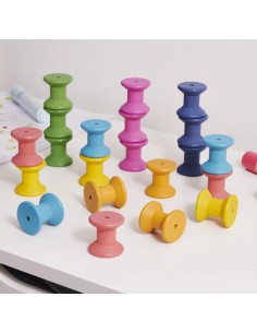 TIK73975,Set 21 mosoare colorate din lemn pentru activitati educative 2