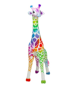MD32203,Melissa&Doug - Girafa gigant din plus Rainbow