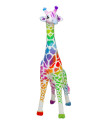 MD32203,Melissa&Doug - Girafa gigant din plus Rainbow