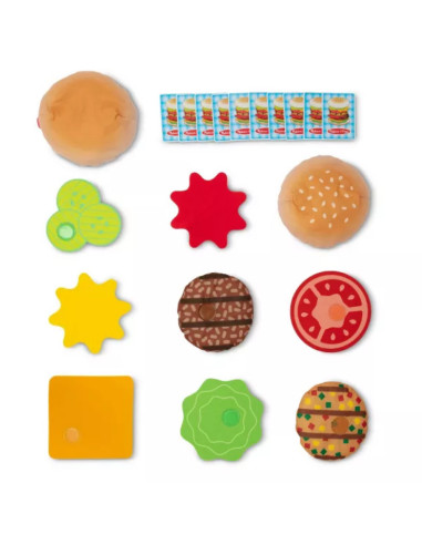 MD32402,Joc educativ de stivuire si potrivire Burgerul gigant