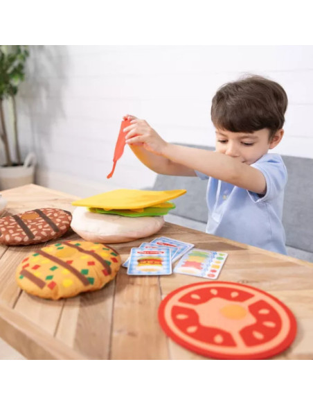 MD32402,Joc educativ de stivuire si potrivire Burgerul gigant