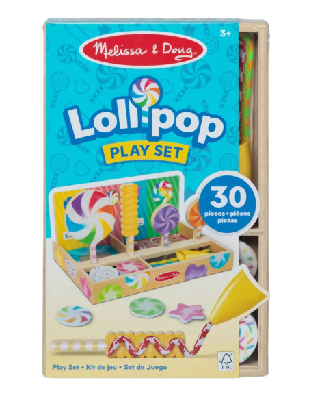 MD92312,Joc din lemn pentru dezvoltarea indemanarii Acadele multicolore