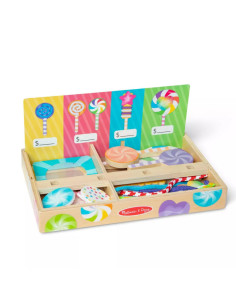 MD92312,Joc din lemn pentru dezvoltarea indemanarii Acadele multicolore 2