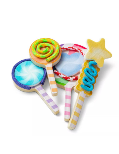 MD92312,Joc din lemn pentru dezvoltarea indemanarii Acadele multicolore