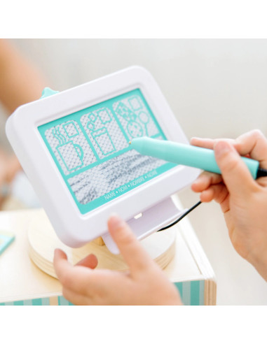 MD30602,Set de joaca din lemn cu accesorii Ne jucam de-a Cafeneaua - Barista