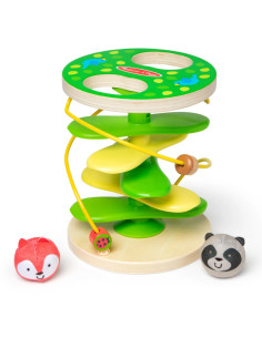MD30735,Centru de joaca pentru dezvoltarea motricitatii la bebe si toddler Casuta din copac cu rollercoaster