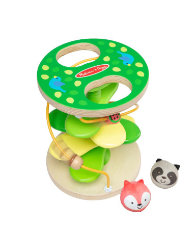 MD30735,Centru de joaca pentru dezvoltarea motricitatii la bebe si toddler Casuta din copac cu rollercoaster