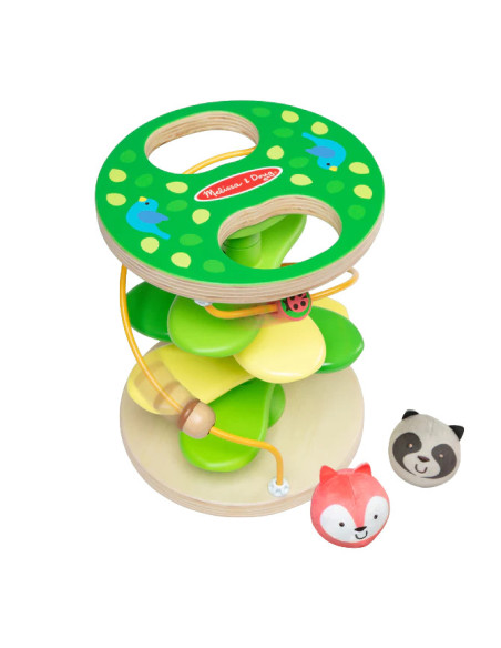 MD30735,Centru de joaca pentru dezvoltarea motricitatii la bebe si toddler Casuta din copac cu rollercoaster