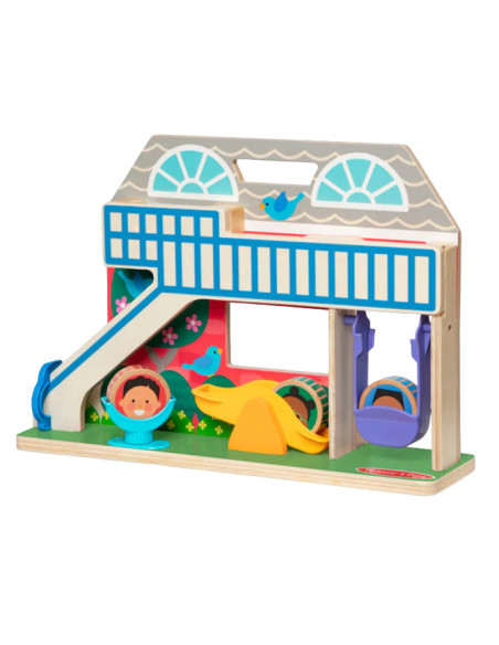 MD30739,Set de joaca din lemn cu accesorii Scoala Rostogol GO TOTs