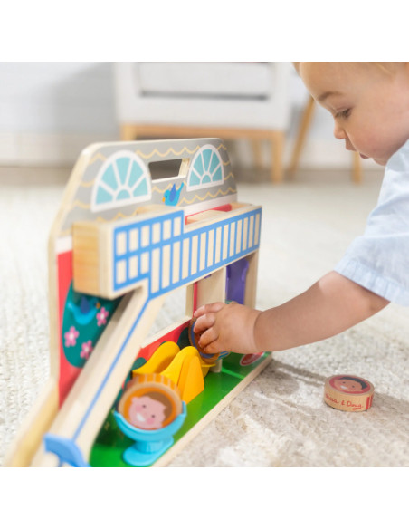 MD30739,Set de joaca din lemn cu accesorii Scoala Rostogol GO TOTs