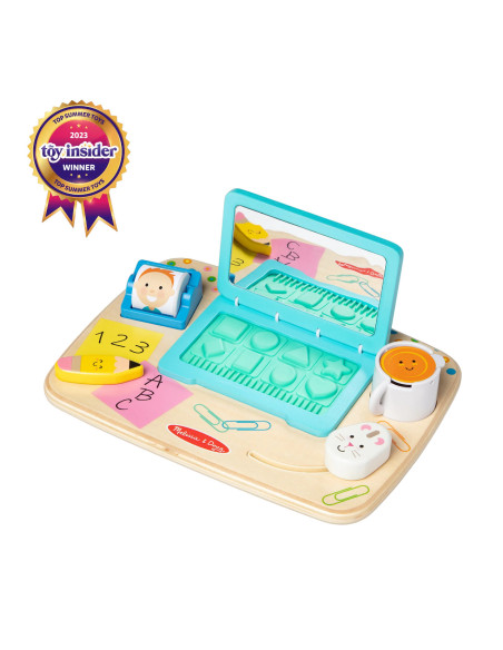 MD30753,Laptop din lemn de jucarie pentru toddleri