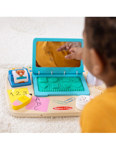 MD30753,Laptop din lemn de jucarie pentru toddleri