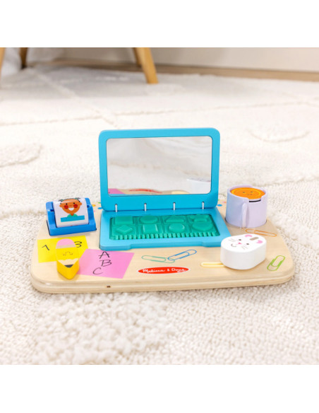 MD30753,Laptop din lemn de jucarie pentru toddleri