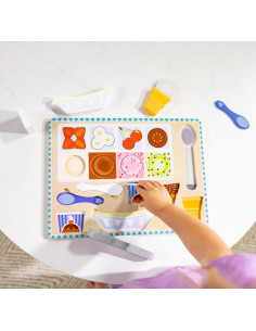 MD31006,Set de joaca din lemn si puzzle magnetic Inghetata 2