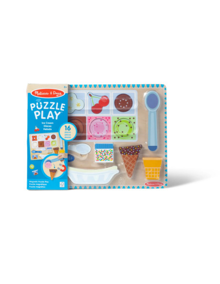MD31006,Set de joaca din lemn si puzzle magnetic Inghetata MD31006,Set de joaca din lemn si puzzle magnetic Inghetata