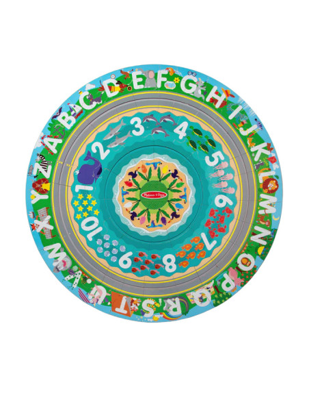MD31008,Puzzle de podea circular pentru invatarea numerelor si literelor (limba engleza) Tarmul marii MD31008,Puzzle de podea circular pentru invatarea numerelor si literelor (limba engleza) Tarmul marii