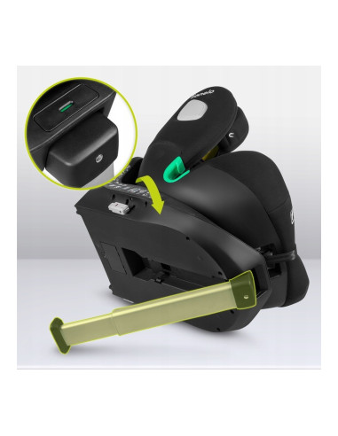 BN-LO-BRAAM_I-SIZE_BLACK_CARBON,Scaun auto, Lionelo, i-Size Braam, 0-36 Kg, 40-150 cm, Cu isofix si picior de fixare, Protectie 
