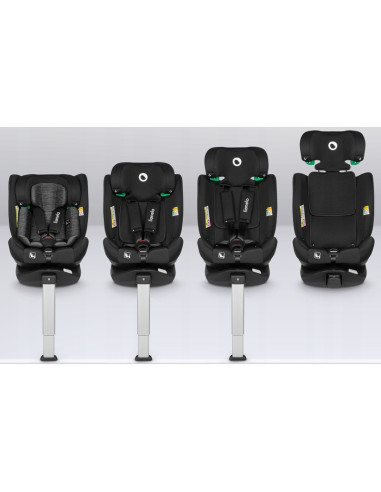 BN-LO-BRAAM_I-SIZE_BLACK_CARBON,Scaun auto, Lionelo, i-Size Braam, 0-36 Kg, 40-150 cm, Cu isofix si picior de fixare, Protectie 
