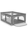 BN-LO-WILLOW_GREY_CONCRETE,Lionelo - Tarc de joaca Willow, 127 x 187 cm, Pliere compacta, Include sacosa depozitare, Din plasa, 