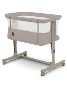 BN-LO-AURORA_BEIGE_SAND,Patut co-sleeper, Lionelo, Aurora, 3 in 1, Cu leganare si setare unghiulara, Include saltea cu densitate 2