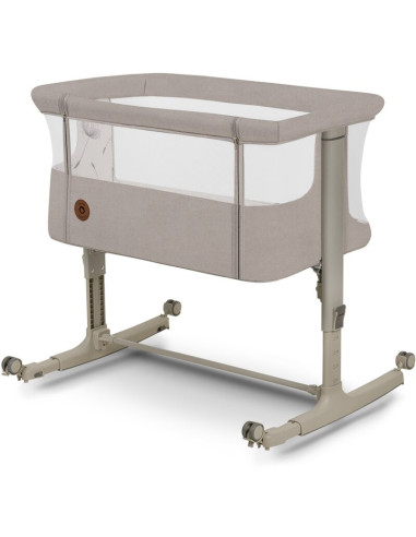 BN-LO-AURORA_BEIGE_SAND,Patut co-sleeper, Lionelo, Aurora, 3 in 1, Cu leganare si setare unghiulara, Include saltea cu densitate