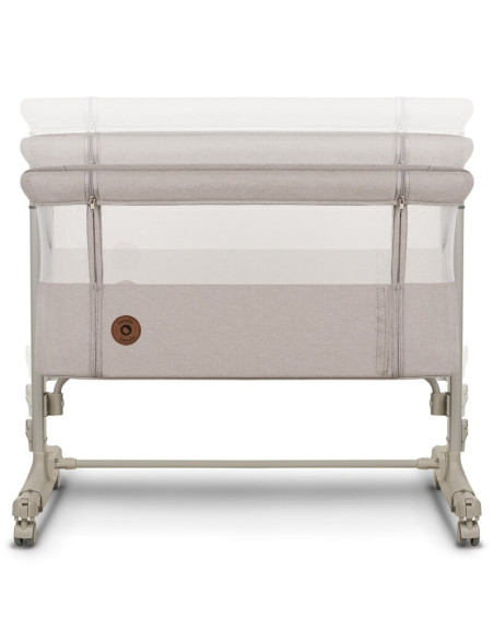 BN-LO-AURORA_BEIGE_SAND,Patut co-sleeper, Lionelo, Aurora, 3 in 1, Cu leganare si setare unghiulara, Include saltea cu densitate