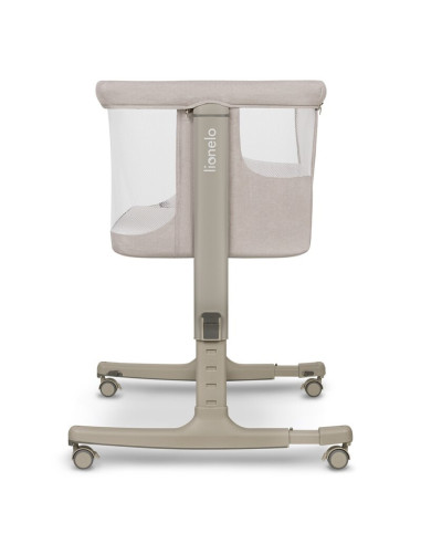 BN-LO-AURORA_BEIGE_SAND,Patut co-sleeper, Lionelo, Aurora, 3 in 1, Cu leganare si setare unghiulara, Include saltea cu densitate