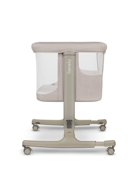 BN-LO-AURORA_BEIGE_SAND,Patut co-sleeper, Lionelo, Aurora, 3 in 1, Cu leganare si setare unghiulara, Include saltea cu densitate