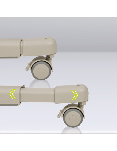 BN-LO-AURORA_BEIGE_SAND,Patut co-sleeper, Lionelo, Aurora, 3 in 1, Cu leganare si setare unghiulara, Include saltea cu densitate
