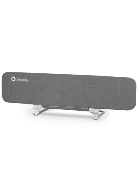 BN-LO-LORA_XL_GREY_STONE,Bariera de protectie pentru pat, Lionelo, Lora XL, Pliabila, Sistem de blocare StandSafe, Geanta de tra