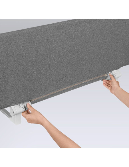 BN-LO-LORA_XL_GREY_STONE,Bariera de protectie pentru pat, Lionelo, Lora XL, Pliabila, Sistem de blocare StandSafe, Geanta de tra