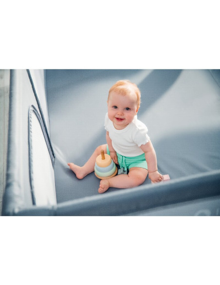 BN-LO-WILLOW_XL_GREY_CONCRETE,Tarc de joaca copii, Lionelo, Willow XL,180 x 200 cm, Pliere compacta, Include geanta de transport