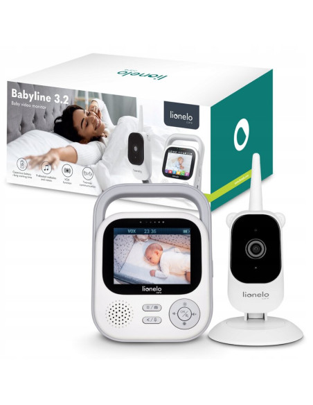 BN-LOC-BABYLINE_3.2_WHITE,Video monitor, Lionelo, Babyline 3.2, Full HD, Comunicare bidirectionala, 2.8 inch, Cu sunete si mod d BN-LOC-BABYLINE_3.2_WHITE,Video monitor, Lionelo, Babyline 3.2, Full HD, Comunicare bidirectionala, 2.8 inch, Cu sunete si mod d