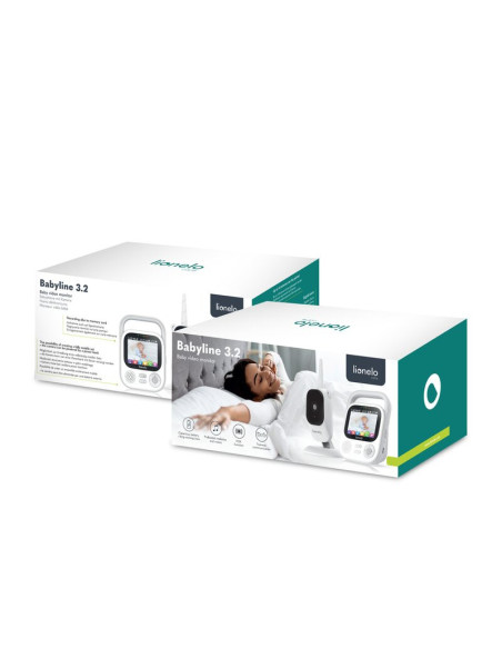 BN-LOC-BABYLINE_3.2_WHITE,Video monitor, Lionelo, Babyline 3.2, Full HD, Comunicare bidirectionala, 2.8 inch, Cu sunete si mod d BN-LOC-BABYLINE_3.2_WHITE,Video monitor, Lionelo, Babyline 3.2, Full HD, Comunicare bidirectionala, 2.8 inch, Cu sunete si mod d