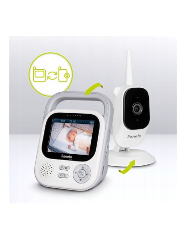 BN-LOC-BABYLINE_3.2_WHITE,Video monitor, Lionelo, Babyline 3.2, Full HD, Comunicare bidirectionala, 2.8 inch, Cu sunete si mod d BN-LOC-BABYLINE_3.2_WHITE,Video monitor, Lionelo, Babyline 3.2, Full HD, Comunicare bidirectionala, 2.8 inch, Cu sunete si mod d